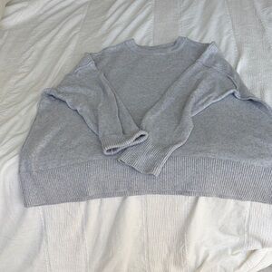 Aerie Light Gray Knit Sweater